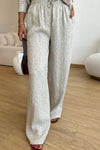 Women's Casual Perm Shirt And Trousers Suit