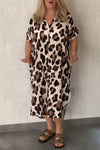 Women's Leopard Print Casual Dress