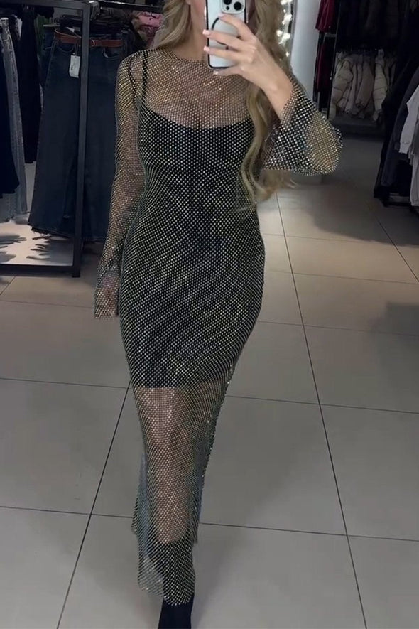 Women's Sexy See-through Mesh Dress