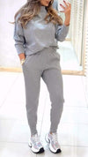 Women's High Collar Long Sleeve Casual Sports Suit