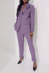 Women's Casual Sequined Shiny Slim Pants Two-piece Suit