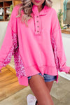 Women's Fashion Sequin Patchwork Top