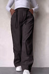 Women's Casual Contrast Stripe Sport Drawstring Pocket Zip Trousers