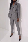 Women's Casual Sequined Shiny Slim Pants Two-piece Suit