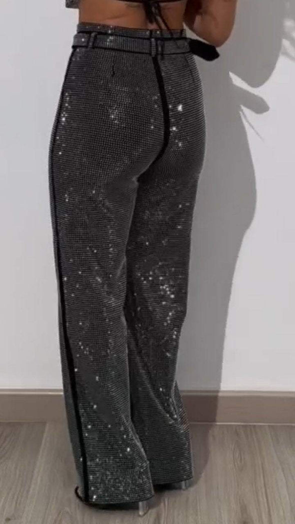 Women's Hot Diamond Straight Fashion Trousers