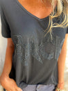 Stylish V-neck T-shirt